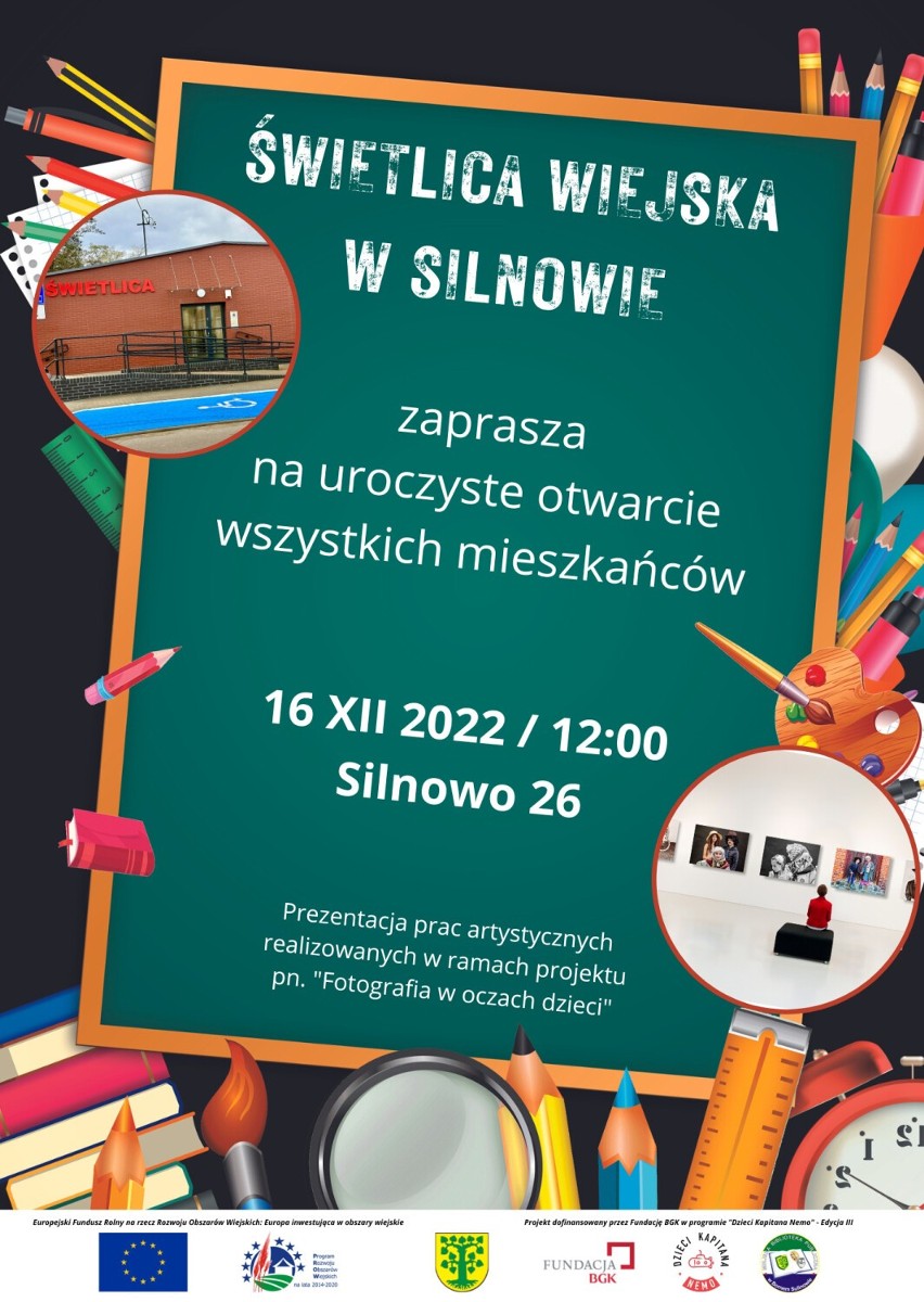 Wystawa prac dzieci na inaugurację nowej świetlicy w Silnowie [zdjęcia]