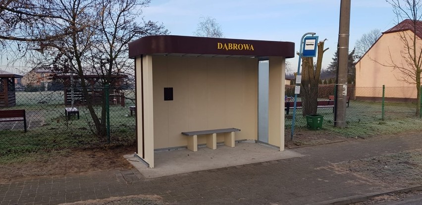Nowe przystanki w gminie Wieluń. Na początek w Dąbrowie