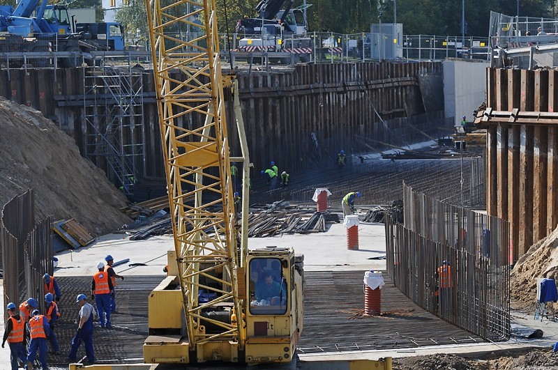 Pogoda sprzyja budowie trasy tramwajowej na Franowo [ZDJĘCIA]