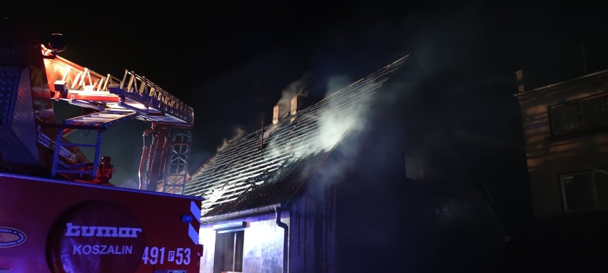 Pożar domu w Koźminie Wielkopolskim [ZDJĘCIA]