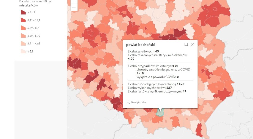 Aktualne dane na temat liczby zakażeń Covid-19 - 24...