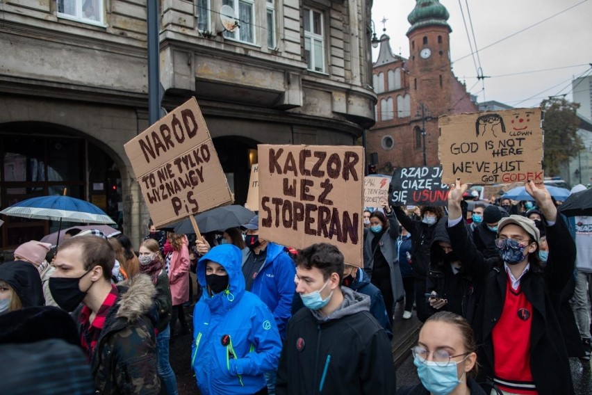 Protest w Bydgoszczy - poniedziałek, 2 listopada 2020