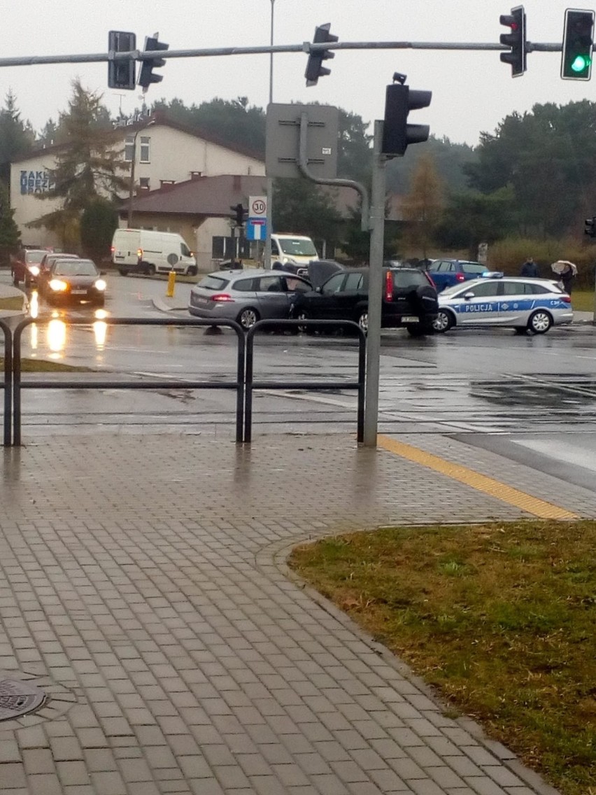 Wypadek na skrzyżowaniu Andersa i Kleberga w Bydgoszczy.
