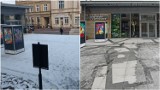 Tarnów. Tafla lodu na skwerze przy ulicy Wałowej. Mieszkańcy skarżą się, że jest ślisko, co na to urzędnicy?