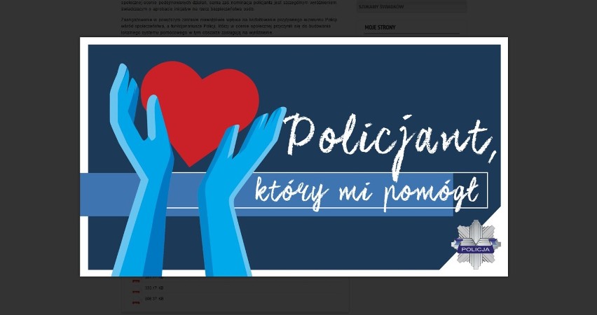 Konkurs „Policjant, który mi pomógł” 2022