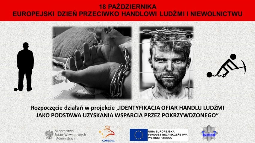 Tczew. Rusza policyjny projekt „Identyfikacja ofiar handlu ludźmi jako podstawa uzyskania wsparcia przez pokrzywdzonego”