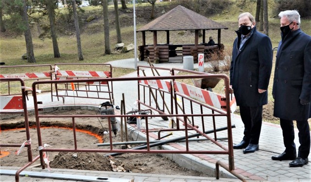 Rozpoczęła się budowa fontanny na osiedlu Młodych w Olkuszu, mający być jedna atrakcji popularnej tam "Dolinki"