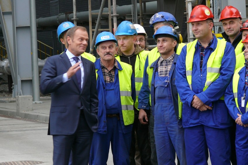 Bełchatów: Premier Donald Tusk odwiedził nowy blok energetyczny