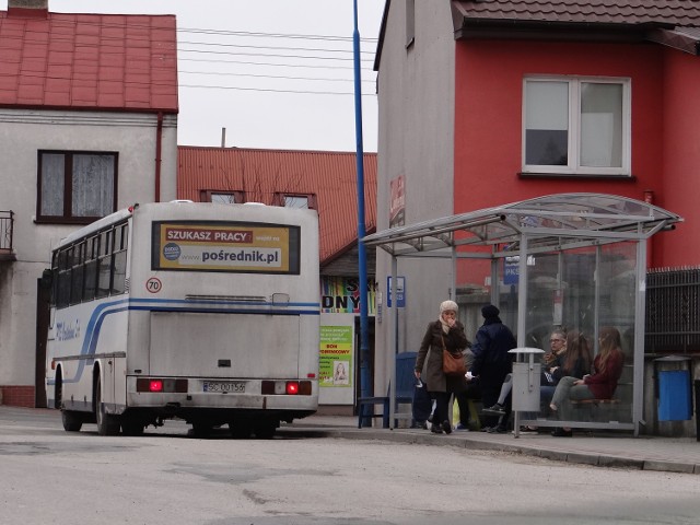Przystanek autobusowy w Pajęcznie