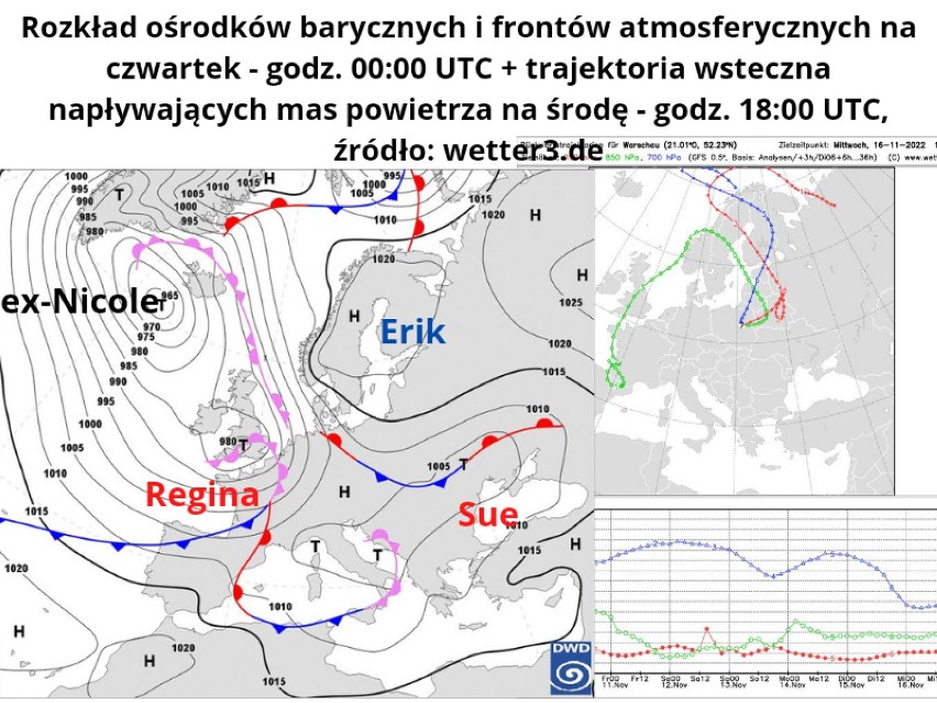 Koniec ciepłej jesieni, idzie zimno! Łowcy Burz zapowiadają. Co nas czeka już w najbliższych dniach? INFOGRAFIKI