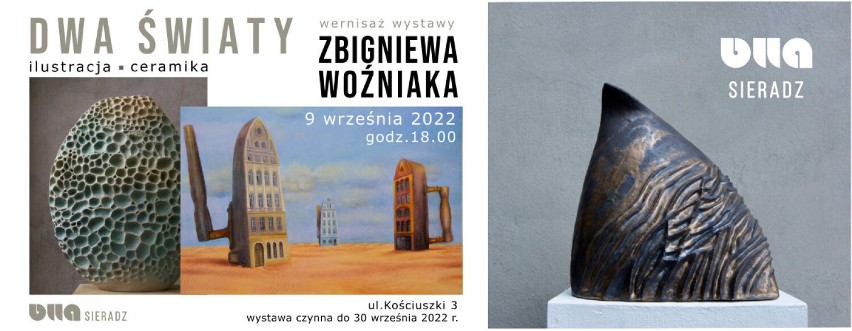 Otwarcie wystawy ilustracji i ceramiki zduńskowolanina Zbigniewa Woźniaka w BWA w Sieradzu. Równo w 42 lata po jego debiucie ZDJĘCIA