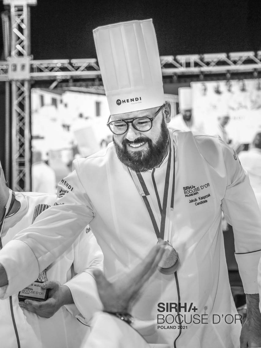 Jakub Kasprzak podczas konkursu Bocuse d'Or Poland 2021