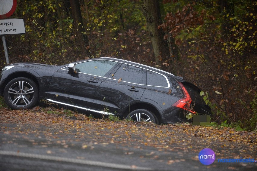 Pościg za volvo obok Włocławka zakończony wypadkiem..