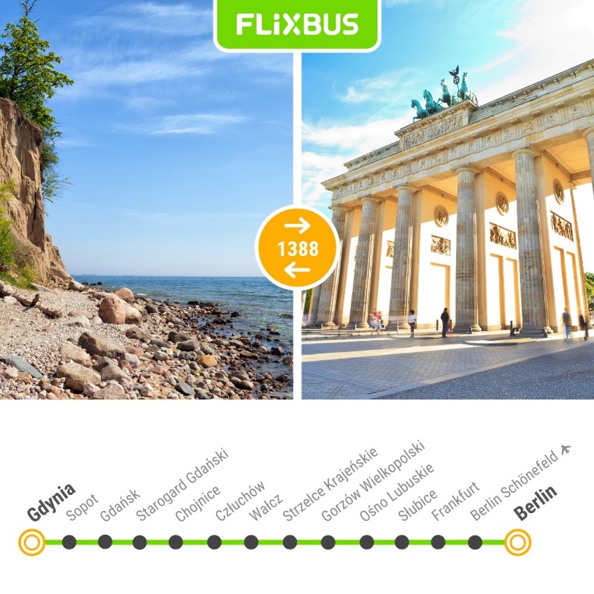 FlixBus wydłuża trasę linii 1388, dzięki czemu będzie można...