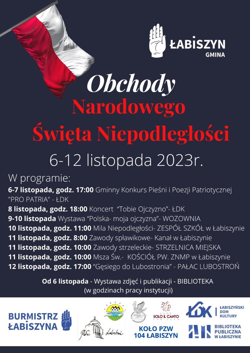 Wydarzenia w Święto Niepodległości 2023 w powiecie żnińskim.
