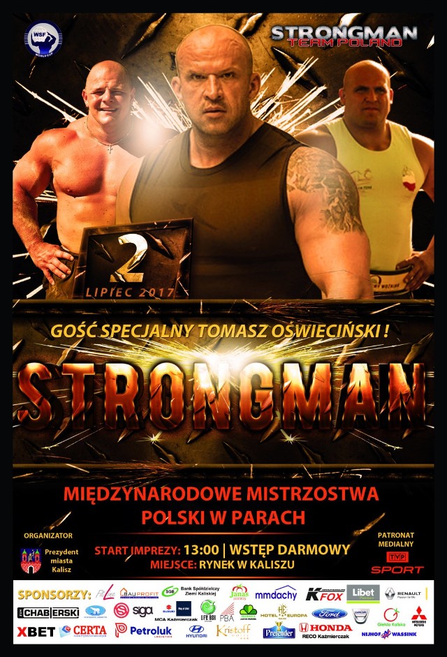 Zawody strongman w Kaliszu. Siłacze zagoszczą na Głównym Rynku