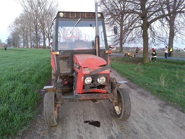 W niedzielę w Chrzanie doszło do zderzenia traktora z...
