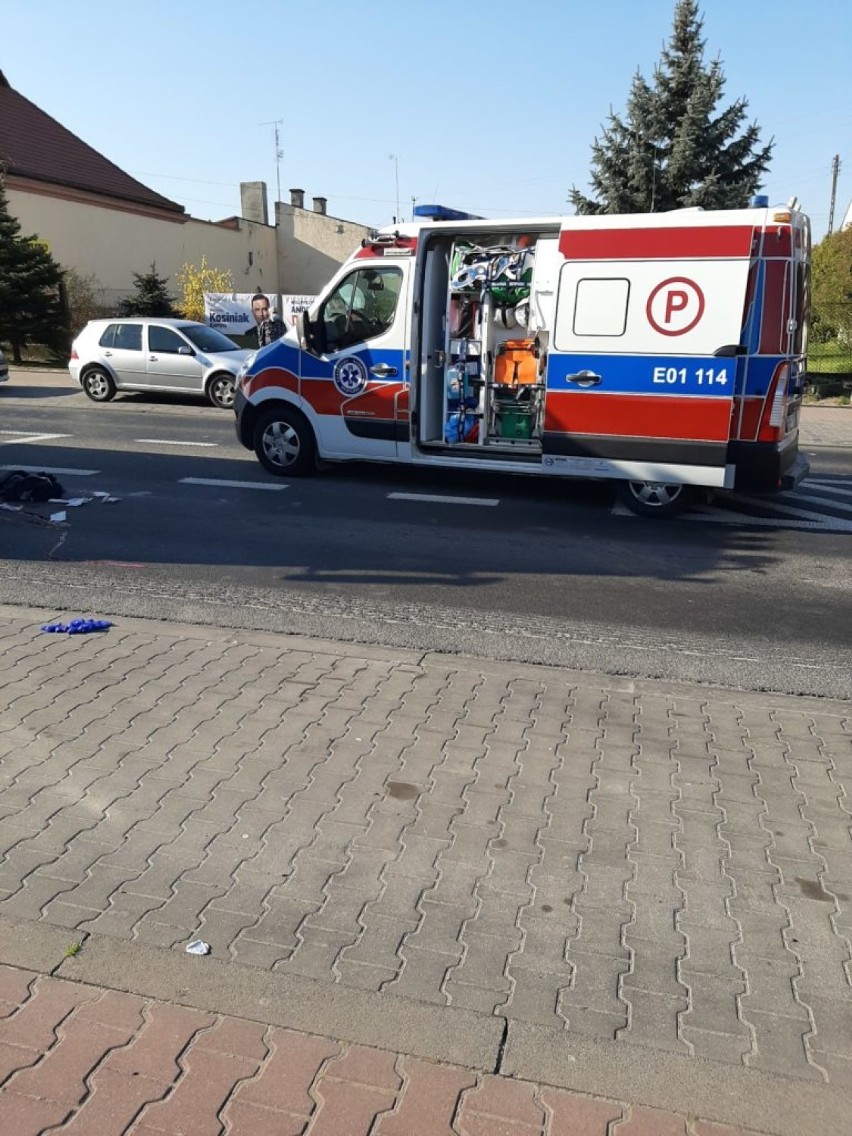 Wypadek w Sulejowie. Ciężarówka potrąciła pieszego
