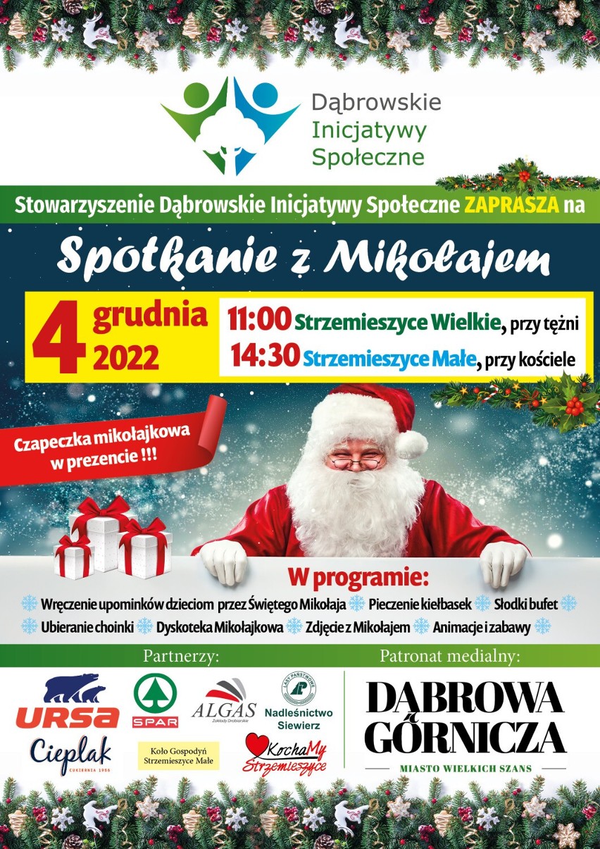 Spotkania ze św. Mikołajem i atrakcje czekają w Ząbkowicach...
