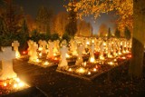 Krotoszyński cmentarz nocą robi wrażenie [ZDJĘCIA]