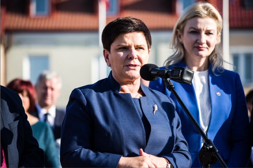 Beata Szydło przyjechała do Łomży poprzeć Agnieszkę Muzyk w...