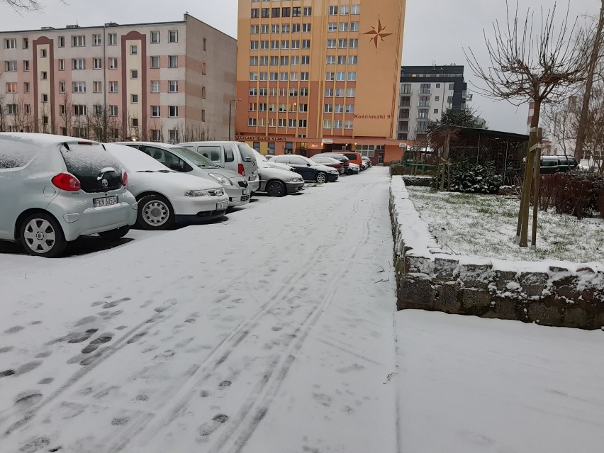 Śnieg w Świnoujściu! Takich opadów, już dawno nie było....