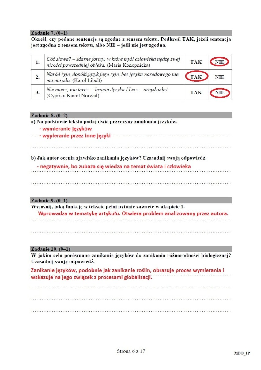 Matura 2017. Język polski poziom podstawowy [ODPOWIEDZI, ARKUSZE CKE]