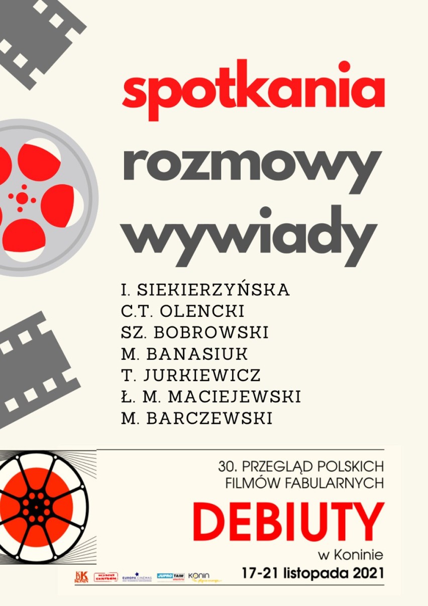 DEBIUTY 2021 w Koninie: Spotkania i rozmowy z twórcami polskich filmów 