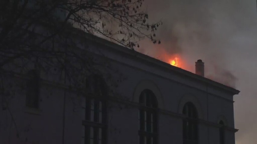 Pożar kościoła w Braniewie