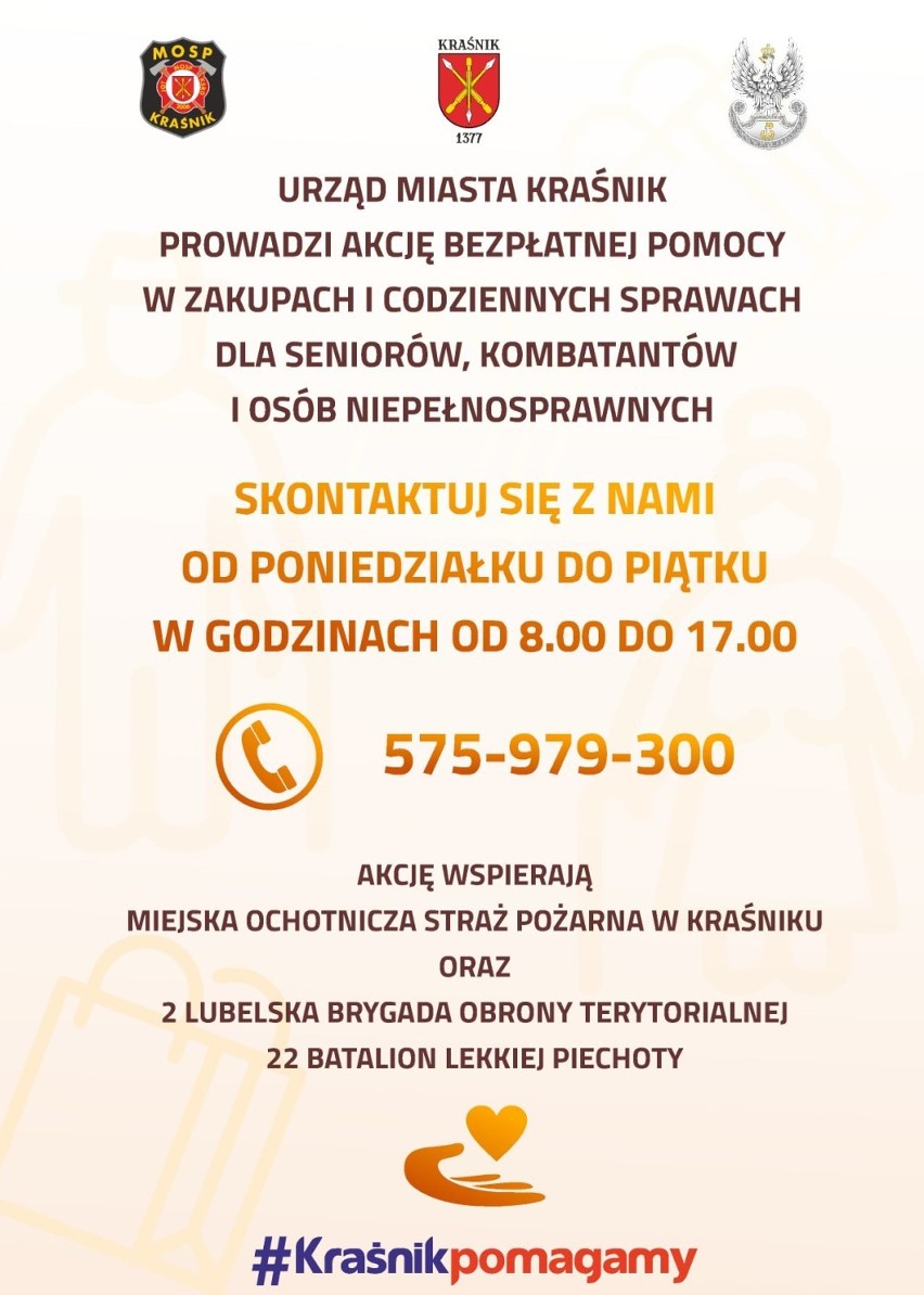 Pomoc dla seniorów w Kraśniku. Burmistrz uruchomił miejski program wsparcia dla osób 75+