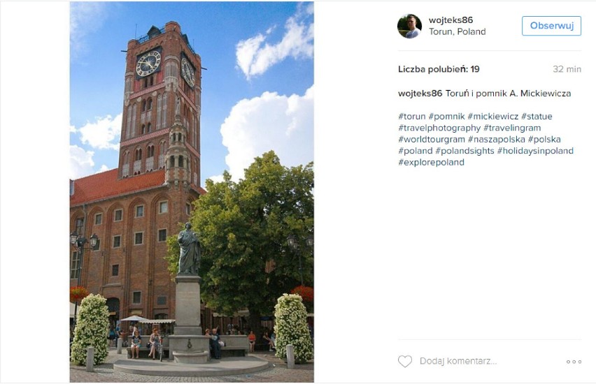 Toruń na Instagramie. Oto najpiękniejsze kadry z grodu...