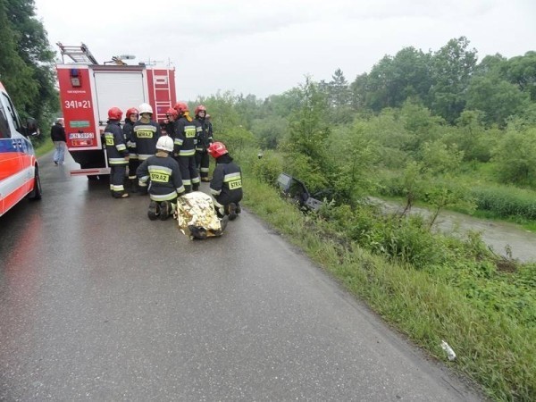 W Marcinkowicach wypadek zdarzył się w sobotę po południu