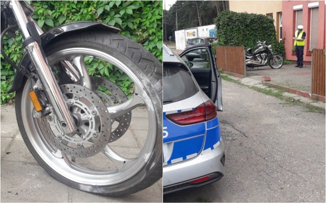 Pijany 61-letni motocyklista uderzył w ogrodzenie posesji we Włocławku