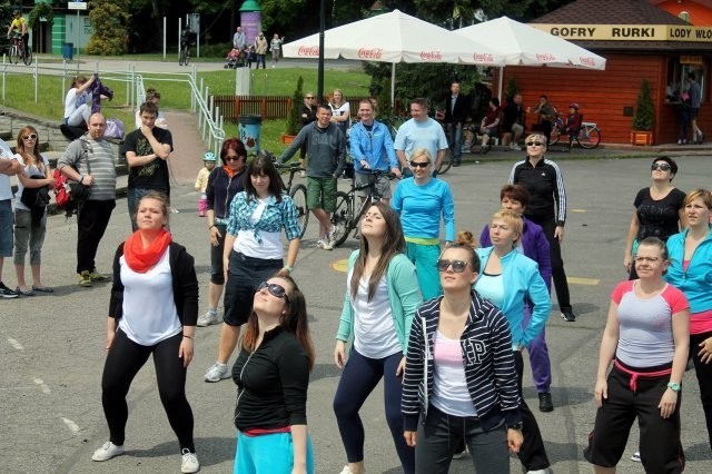 Maraton zumby w Parku Śląskim cieszył się w niedzielę...