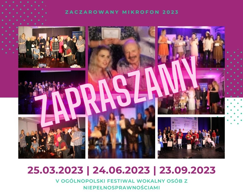 Konkurs "Zaczarowany Mikrofon" - zaproszenie na festiwal