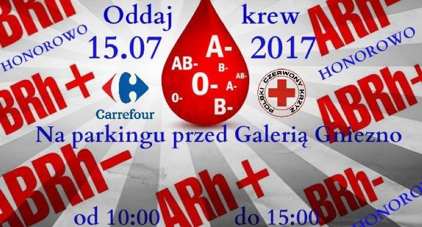 Klub Honorowych Dawców Krwi w Gnieźnie organizuje 3. akcję...