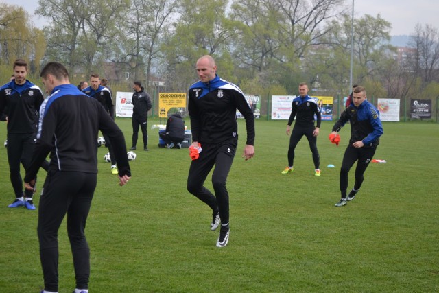 Kapitan Sandecji Dawid Szufryn chce szybko wrócić do treningów