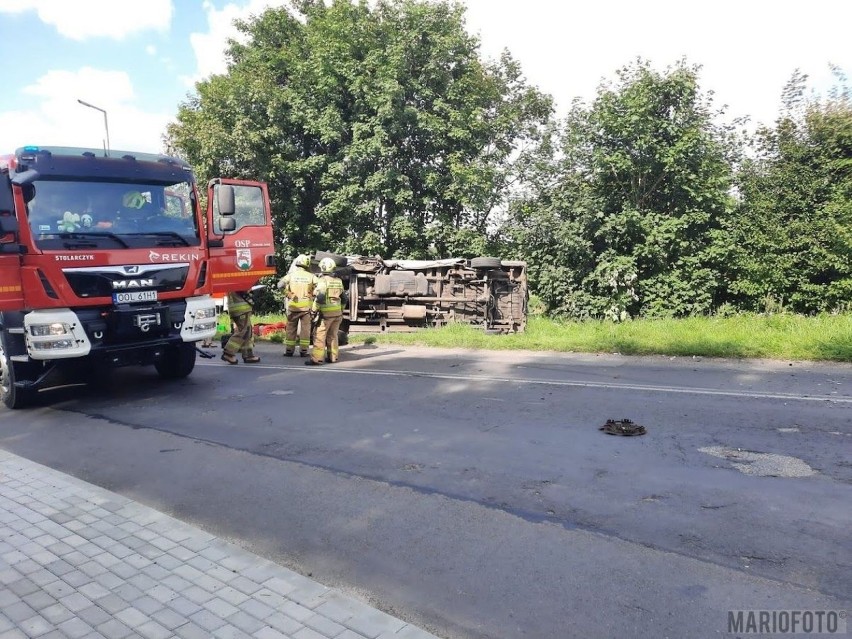 Wypadki na opolskich drogach. Zderzenie mercedesa z oplem i motocykla z volkswagenem [ZDJĘCIA]