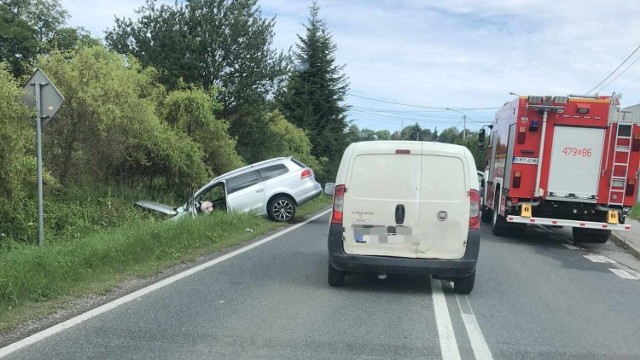 Wypadek w Sierakowie w gminie Dobczyce