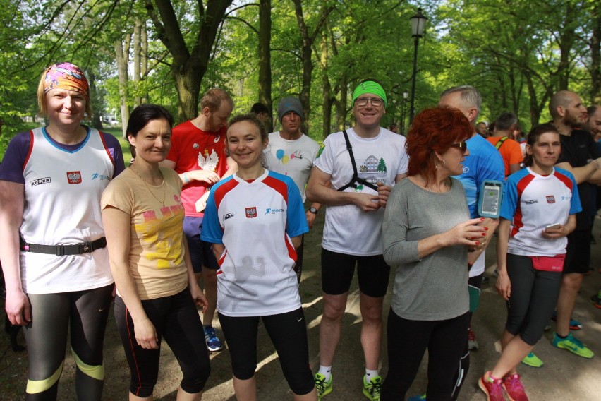 Parkrun Łódź w parku Poniatowskiego - 13 maja 2017 r.