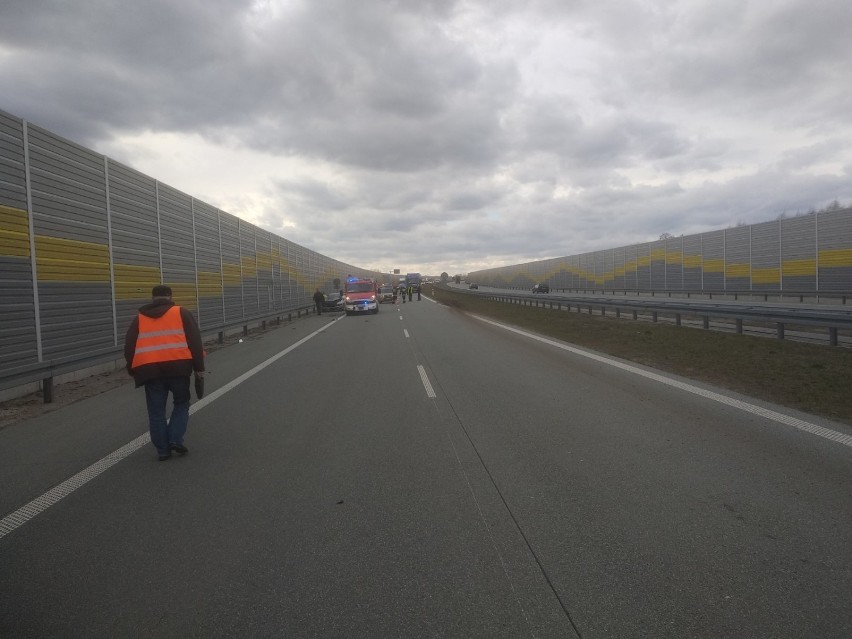 Wypadek na S8 pod Zduńską Wolą koło MOP Paprotnia  [zdjęcia]                     