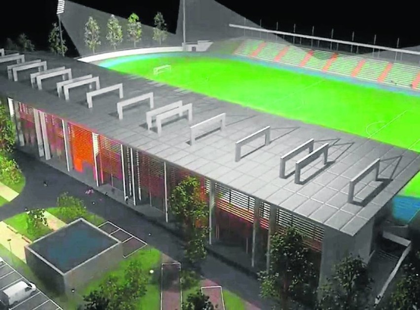 Taką koncepcję przebudowy stadionu Chrobrego Głogów spółka...