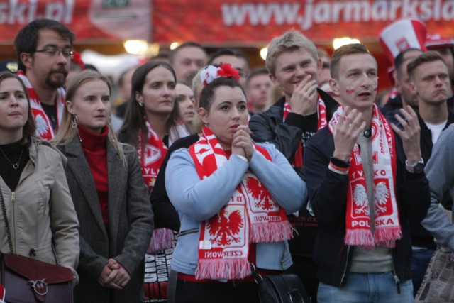 Strefa Kibica w Katowicach: mecz Polska - Kolumbia. Wielki smutek!