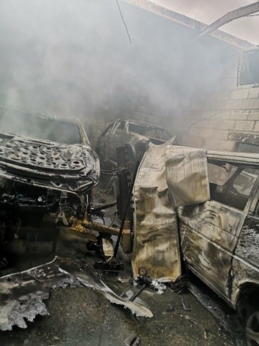 W sobotę 29 lutego doszło do pożaru warsztatu samochodowego...