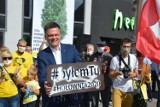 Szymon Hołownia prosił mieszkańców Zielonej Góry o poparcie w wyborach prezydenckich