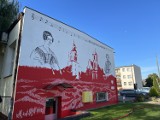 Symboliczne odsłonięcie nowego muralu w Książu Wielkopolskim. To kolejna praca nawiązująca do historii miasta i regionu [film, zdjęcia]