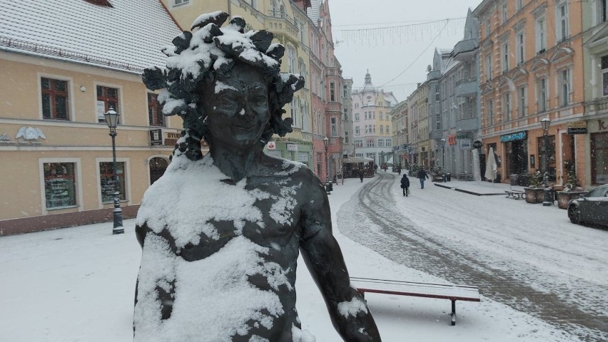 W wielu miejscach naszego regionu spadł śnieg.