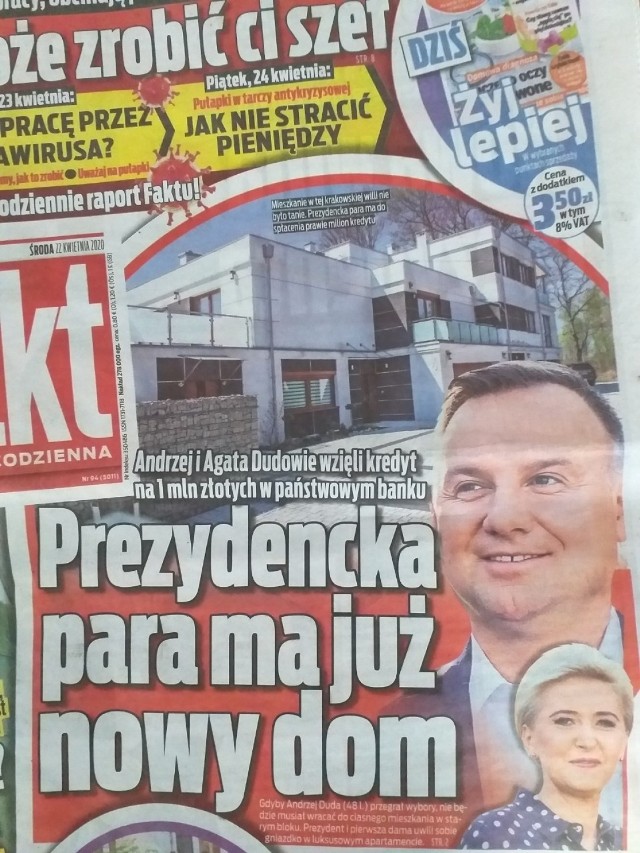 Fakt informuje, że para prezydencka ma nowy dom