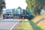 Śmiertelny wypadek w okolicach Dretynia. Nie żyje 61-letni kierowca ciężarówki [ZDJĘCIA, WIDEO]