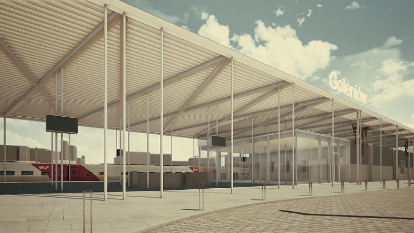 Projekt nowego dworca w Goleniowie. Zobacz, jak zmieni się "wizytówka" miasta